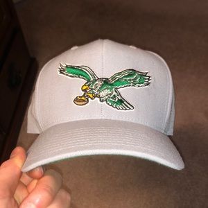 Philadelphia Eagles Vintage Grey Mitchell & Ness SnapBack Hat